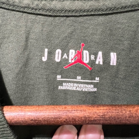 Nike Air Jordan Zion Williamson T-Shirt Embroidered Logo Mens Green Size Medium - Picture 3 of 7